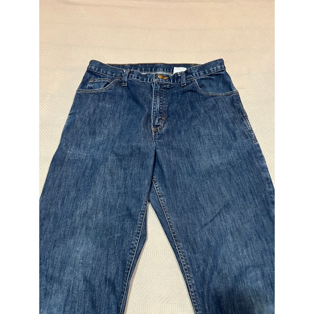Crude CAT 2 FR Jeans Mens 34x36 Blue Denim Cargo BP ATPV 13 Pants